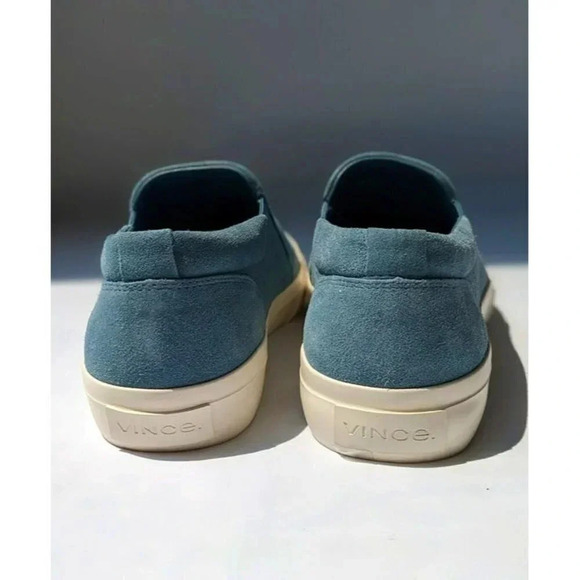 NWT Vince Fletcher Men\'s Slip On Sneakers Highwater Blue Suede Size 8 MSRP $200 main image 6